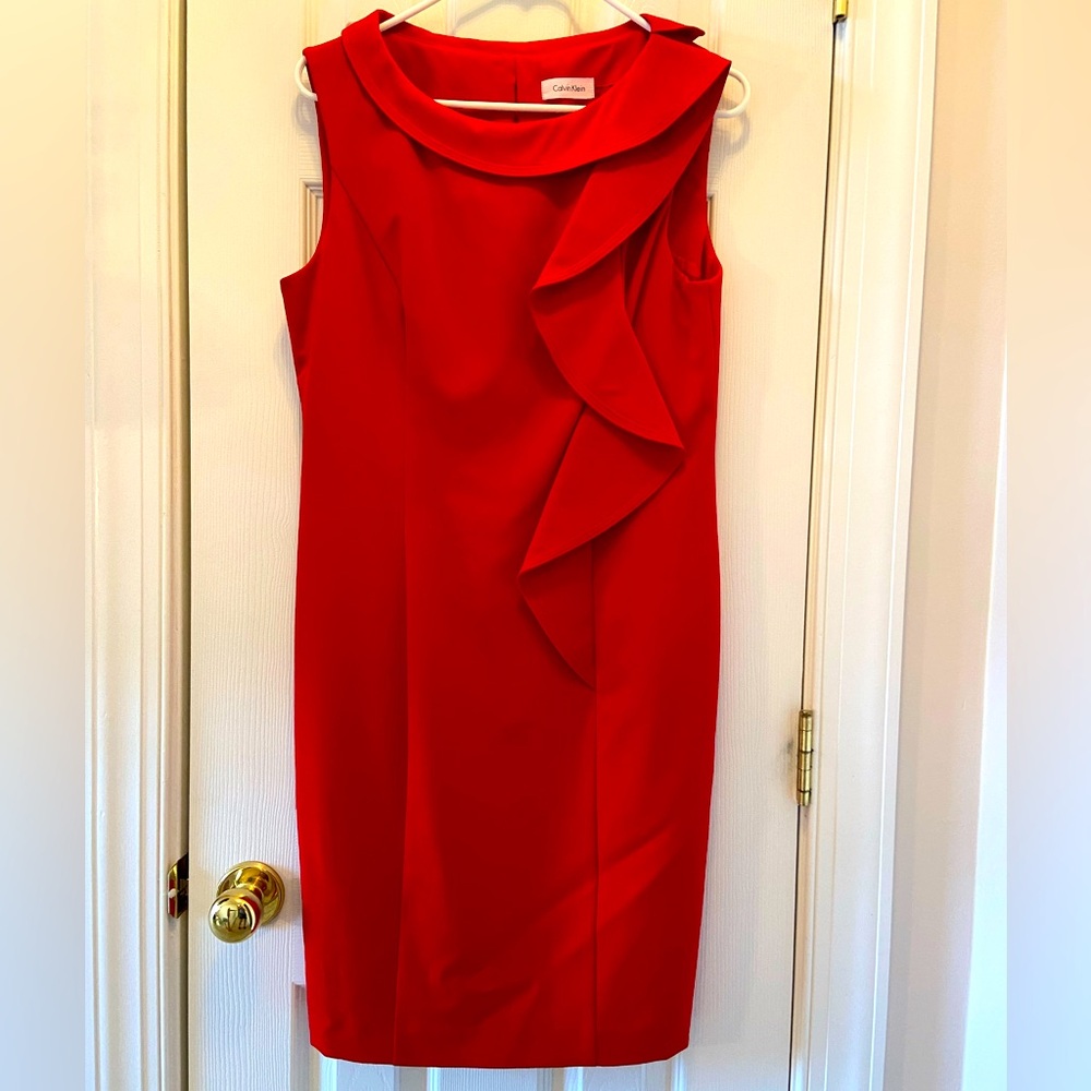Calvin Klein Red Cocktail Dress - Valentine’s Ready